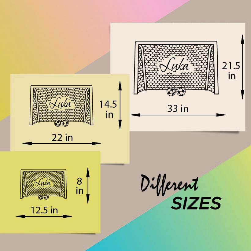 Vinilo Decorativo de Fútbol Personalizable para Pared miniatura 2