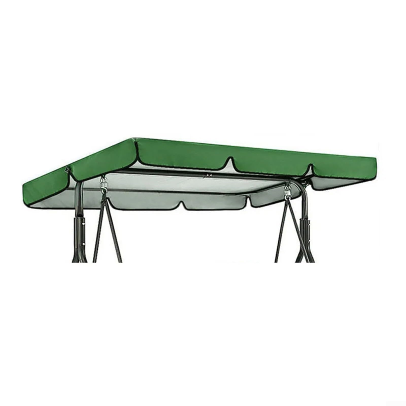 QOXEZY Swing Top Cover, Swing Chair Canopy Replacement For Garden Courtyard Waterproof Outdoor Furniture Dust Cover Balcony Sunshade(Green 142x120x18cm)