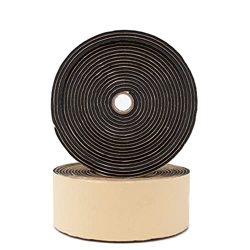 Image of SOUNDSHIELD SSD-WRAPIT 30 Feet of 3 MM Waterproof Closed-Cell Adhesive Backed Single Tube Car Sound Deadening Tape Two 2-inch Wide Rolls
