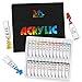 Produktbild MozArt Supplies  Acrylfarben-Set - 24 Farben in 20 ml Tuben  Professionelles Qualitätsfarbenset für Künstler, Profis, Anfänger und Kinder  Ideal für Leinwände, Keramik und Kunsthandwerk