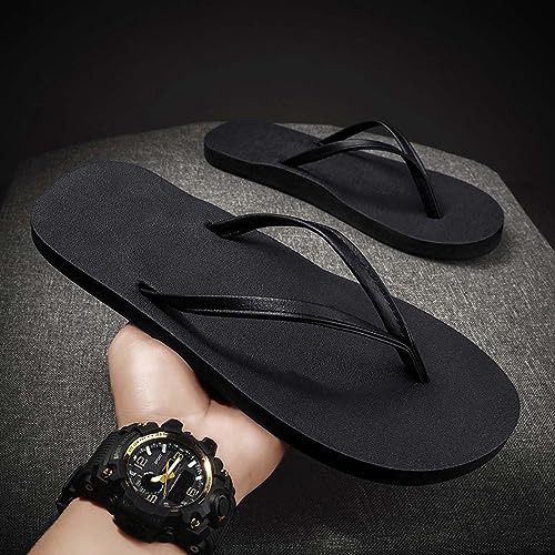 HYDLONGR Men's Women's Lightweight Summer Rubber Flip-Flops Beach Toe-Post Thong Sandals4