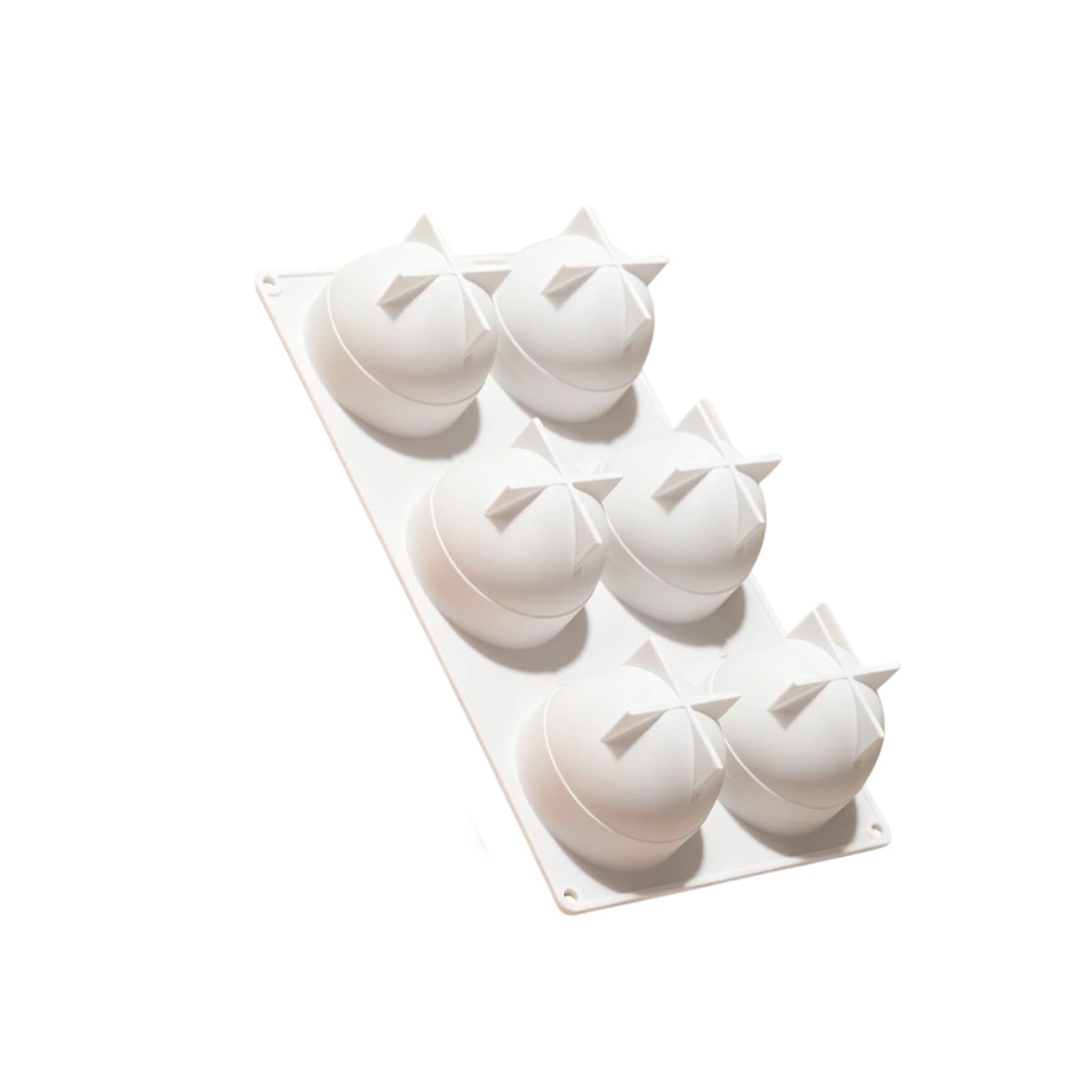 Batch Casting Form Peach Inspired, Silicone 6 Cavity Mold for Studio Makers, Easy Turnout Handling, Display Shape Creation Tray Peach Silicone Mold Wax Casting Tray Plaster Decor Easy Release Six