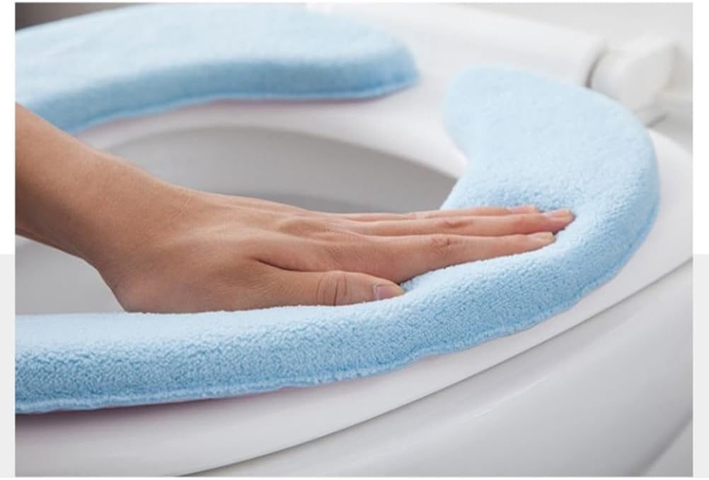 Toilet Seat Pad 1 Pair Sticky Toilet Cover Seat Lid Cover Keep Warm Cushion Cushion