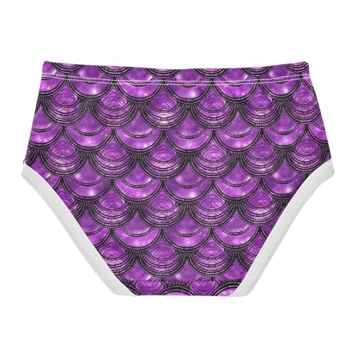 Purple Mermaid Scales Toddler Girls's Underwear 2T 202c18922