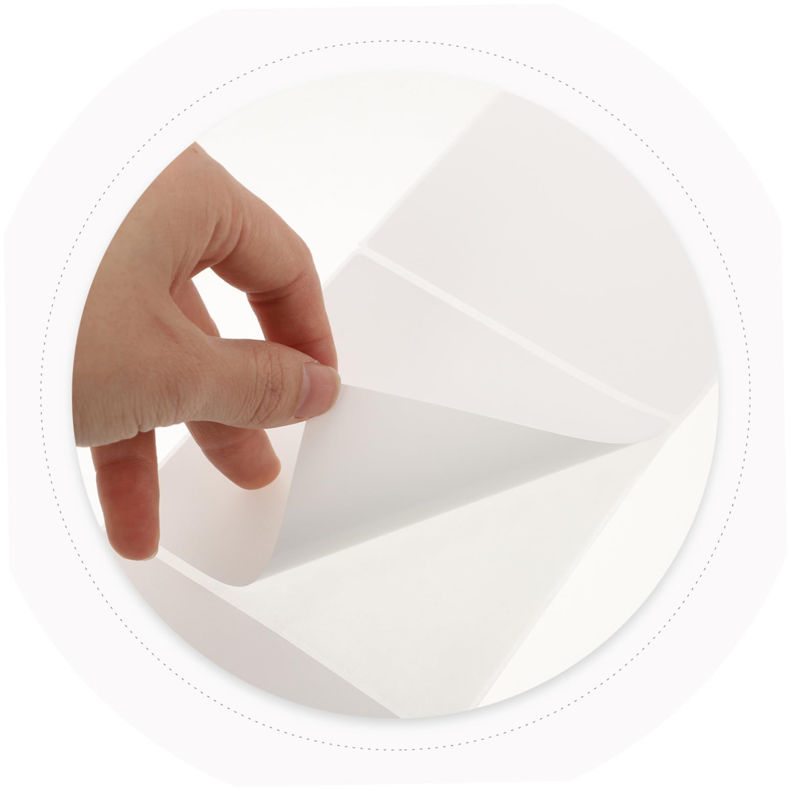 Etichette Termiche 100x100 Mm Bianco 500 Fogli Autoadesive | Carta Autoadesiva, Multiuso Resistente All’usura, Formato per Spedizioni ed Indirizzi