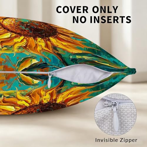 Housse coussin 60x60 haut de gamme en lin imperméable avec fermeture éclair invisible - 4