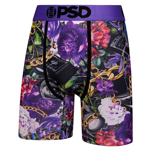 PSD Men's Boxer Briefs - Wild Benjis, 7 Inch Inseam, Moisture-Wicking, 4-Way Stretch, Boxer Briefs for Men, 2X-Large