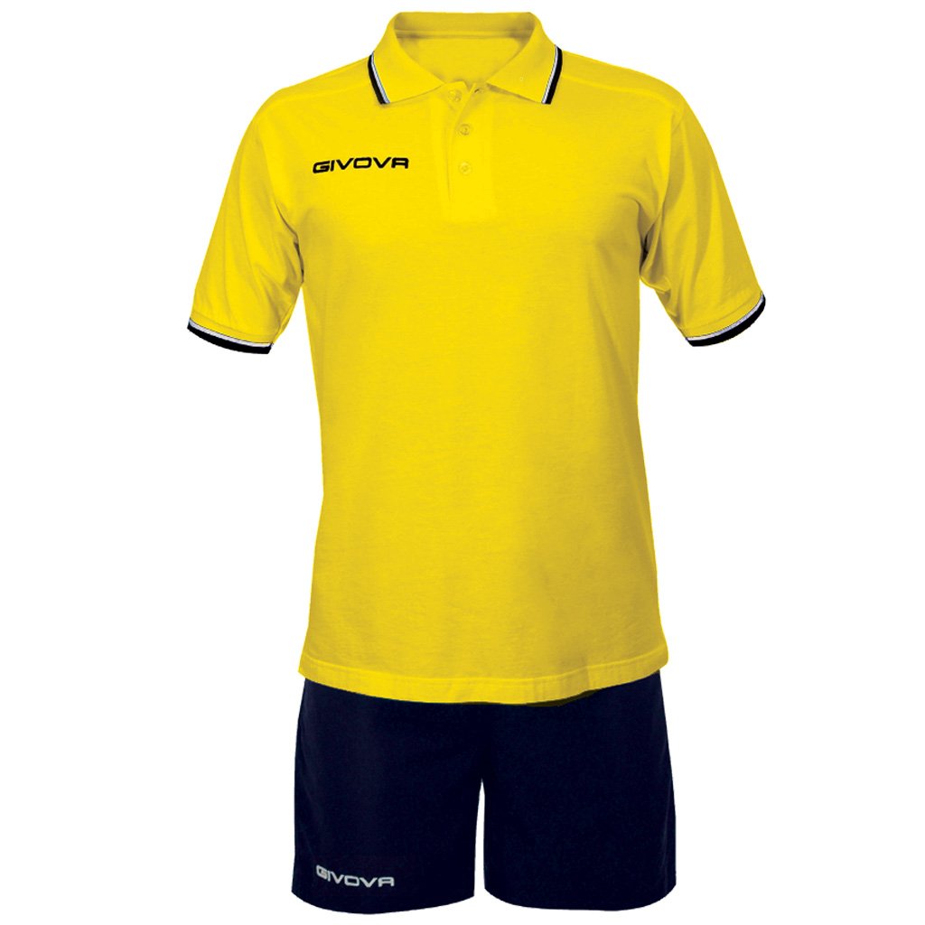 Givova, kit street, yellow/blue, XL
