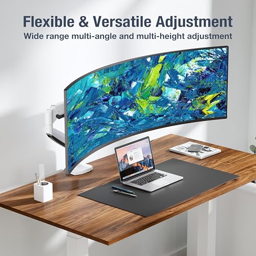 Image of AVLT Single 17 inch-45 inch Monitor Arm Desk Mount Premium - White