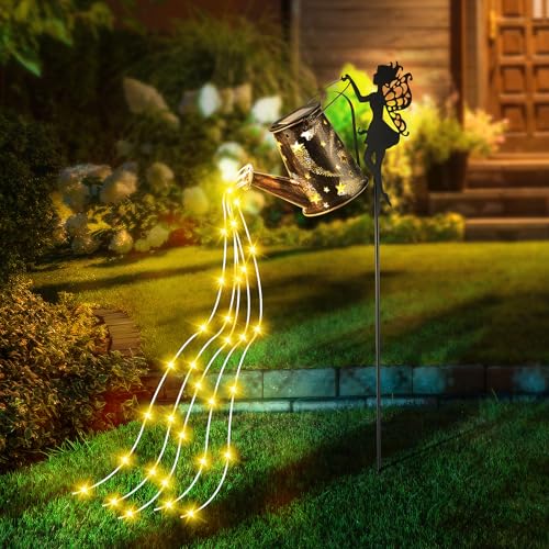 Comius Sharp Solar Gießkanne Lichterkette Aussen, Vintage...