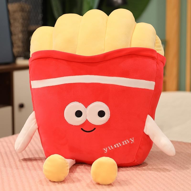 Miniatura 2 de XIZHI 17.8 - Lindo juguete de peluche de papas fritas, divertido juguete de almohada de peluche de comida de peluche, regalo para decoración de
