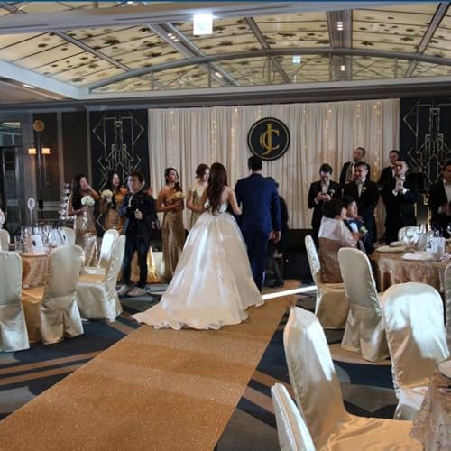 Alfombra desechable marrón de 1,2x50m recortable para eventos 2