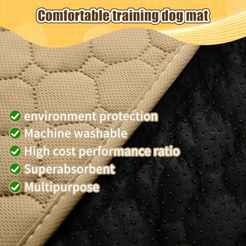 Reusable Dog Training Pads 2 Pack 2739 3559 Inch Pee Pad Potty Pads Dog Mat Washable Quick Absorbent Pads for Puppiesdogscats Nonslip Mat Grip Prevents Slipping Bunching coffee Xl  Cucciolini Doodles Reusable dog training pads 2 pack 2739 3559 inch pee pad potty pads dog mat washable quick absorbent pads for puppiesdogscats non slip mat grip prevents slipping bunching coffee xl   cucciolini doodles