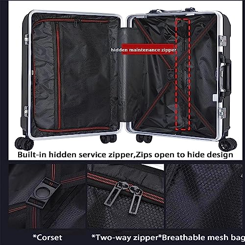 EYPKPL Portable Suitcase Suitcases With Spinner Wheels Carry On Luggage Dual Usb Charging Ports Aluminum Frame Suitcase Large Capacity Luggage Smooth to use3