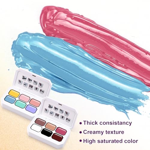 Kit de esmaltes en gel Gradient Painting, 12 colores nude y blanco negro miniatura 6