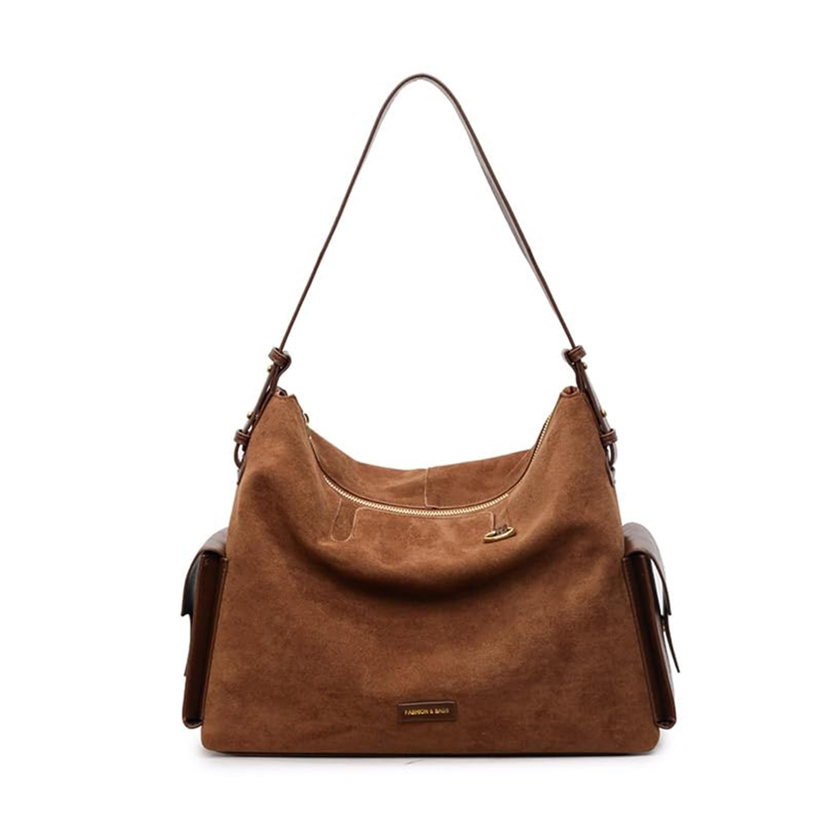 Torba materiałowa w stylu vintage, zamszowa torba na ramię