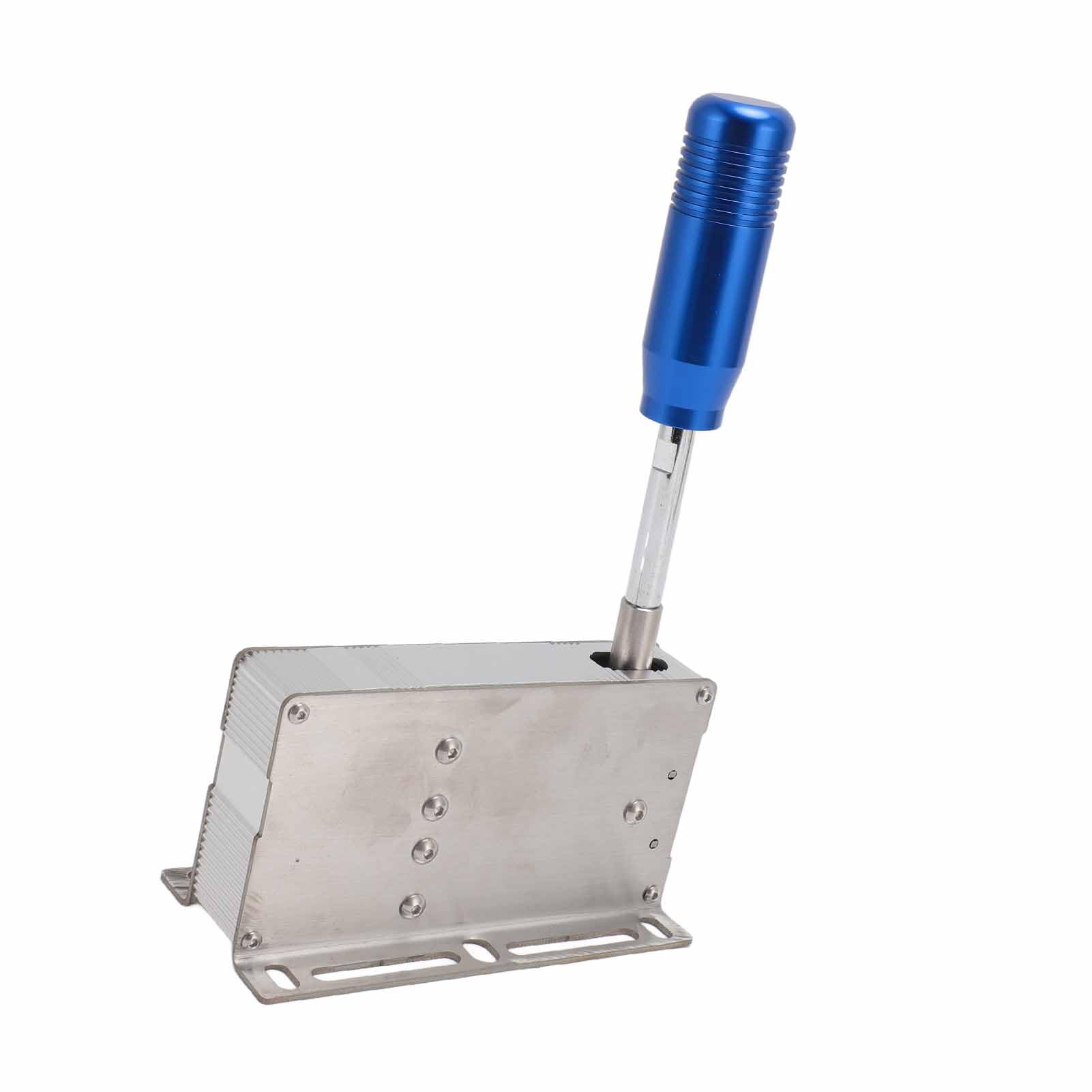 Alomejor Shifter Sekwencyjny USB Trwała Metalowa Dźwignia Zmiany Biegów Sim do Gry Wyścigowej na PC Kompatybilny z (BLUE)
