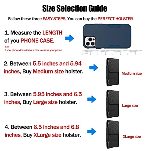 Yicheey Cell Phone Holsters Phone Belt Holder With Card Slot Compatible For Galaxy S23 Ultra S22 Ultra A14 A23 A13 A03S A32 A12 A42 Moto G Stylus Power Play Pure Oneplus 11 10 Pro Xiaomi 12 13 Pro  thumb #1