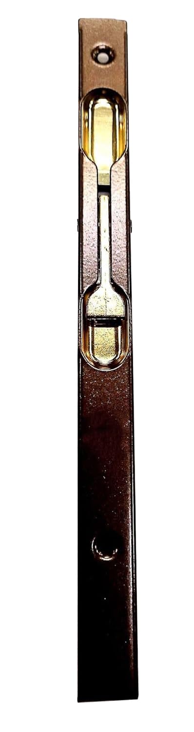 Catenaccio a Leva in Acciaio - Installabile su Porte in Legno da 16 mm - Colori e Lunghezze Differenti - Bronzato - 20 cm