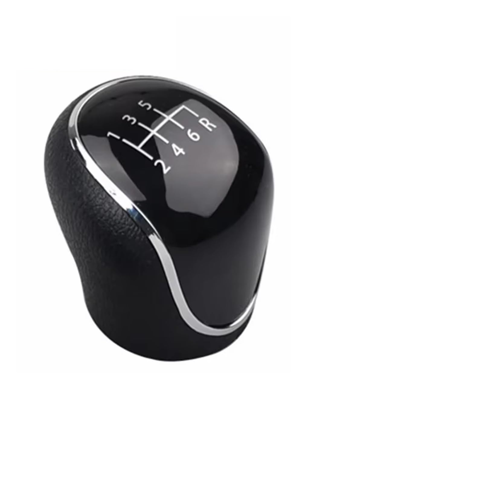 Qwqaab 123456R Black Manual Gear Knob For Hyundai For Ix35 2012-2016 9Mm 5/6 Speed Shifter Lever Manual Gear Shift Knob(123456R Black)