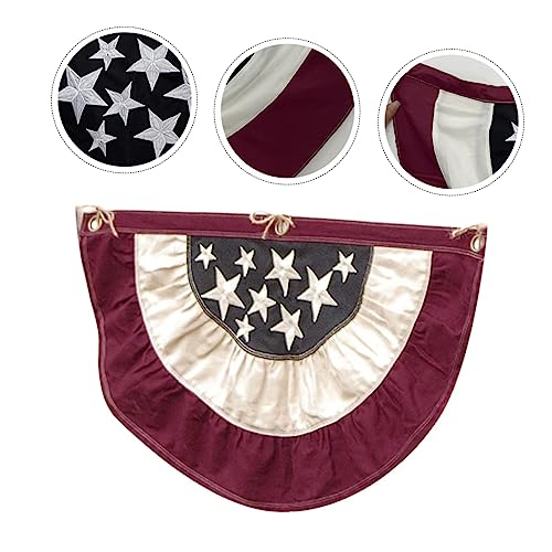 Drapeau américain plissé extérieur lot de 2 éventails Toddmomy - 3