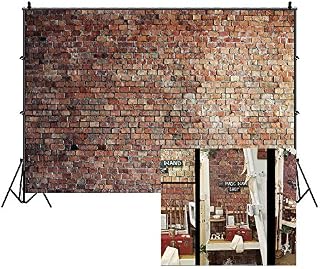 LFEEY 10x8ft Vintage Red Brick Wall Photo Backdrop Newborn Baby Girls Adults Portrait