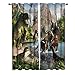 BOONGA Cartoon-Tier Blickdichte Gardinen Verdunkelungsvorhange 2er Set - Tropischer Dschungel Wärmeisolierende Vorhänge mit Ösen für Wohnzimmer Schlafzimmer Blackout Curtains, 114 x 132 cm MI 4 günstig Kaufen-BOONGA Cartoon-Tier Blickdichte Gardinen Verdunkelungsvorhange 2er Set - Tropischer Dschungel Wärmeisolierende Vorhänge mit Ösen für Wohnzimmer Schlafzimmer Blackout Curtains, 114 x 132 cm