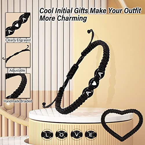 Initial Bracelets for Women Men's Bracelets Gifts for Girlfriend Boyfriend Letter Bracelets I Love You Gifts for Her Him Best Friend Birthday Gift Christmas Jewelry