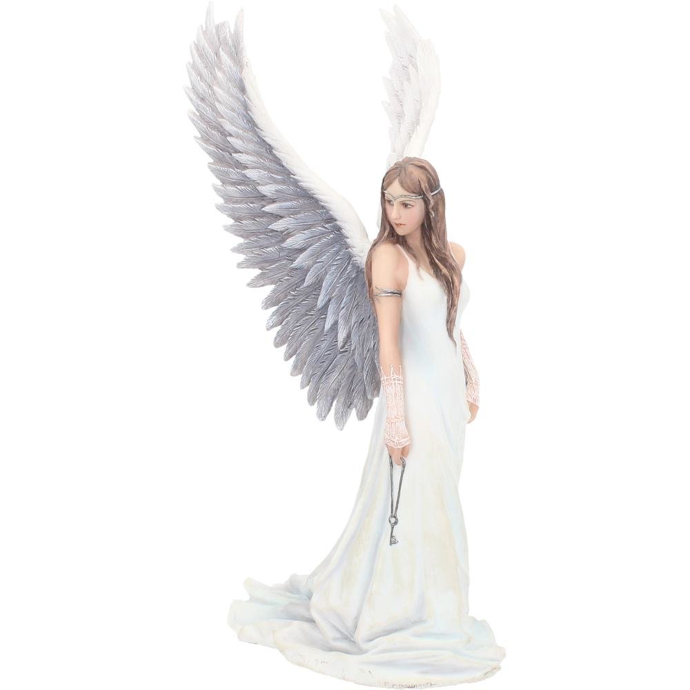 Nemesis Now Spirit Guide Anne Stokes figurka anioła, biała, 24 cm, żywica