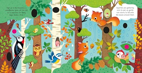 Woodland Sounds: A Captivating Exploration of Forest Life, with Interactive Sound Buttons, Beautiful Illustrations, and Engaging Cut-Out Shapes for Children (Sound Books) - Image 3