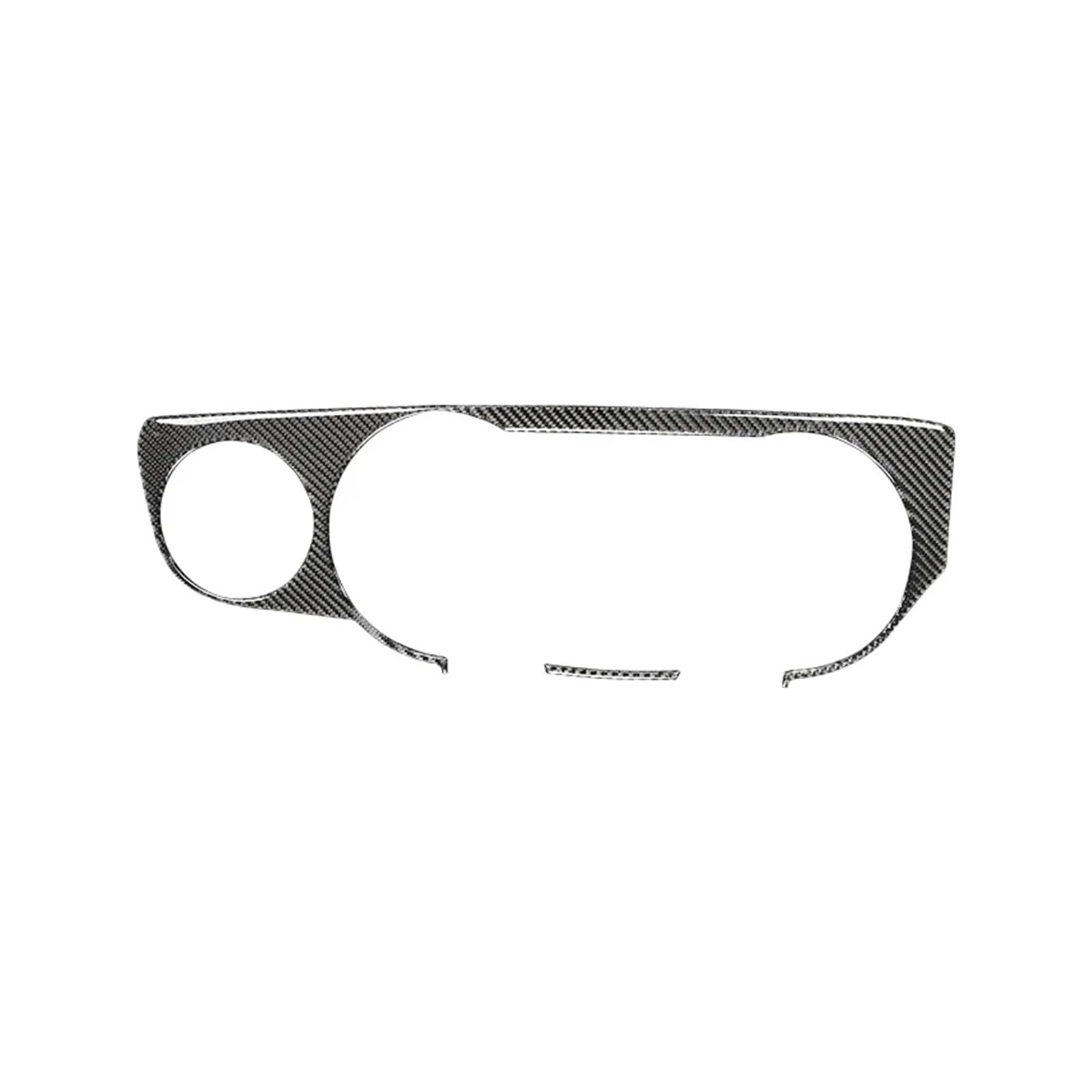 for Mustang 2009 2010 2011 2012 2013-2014 Carbon Fiber Interior Car Car Speedometer Surround Decoration Sticker Decal Trim Cover Car Interior Panel Trim(Black)