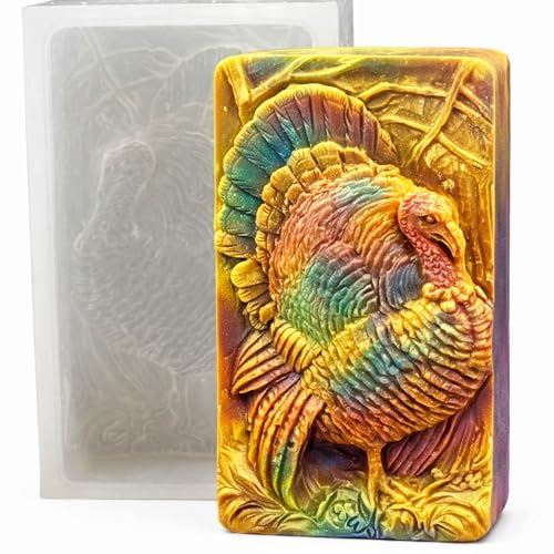 Turkey SOAP Silicone Mold Candle Resin Wax Plaster Gypsum Livestock Thanksgiving