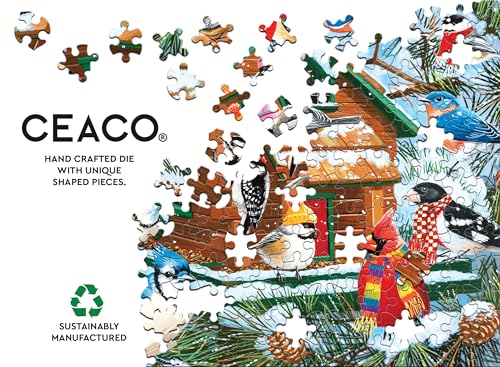 Ceaco - Toasty Birds Christmas - Rompecabezas de 1000 piezas para adultos miniatura 6