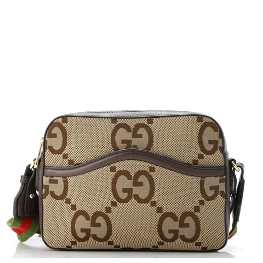 How to spot fake gucci messenger bag Gucci Pre-Loved Jumbo GG Canvas Messenger Bag