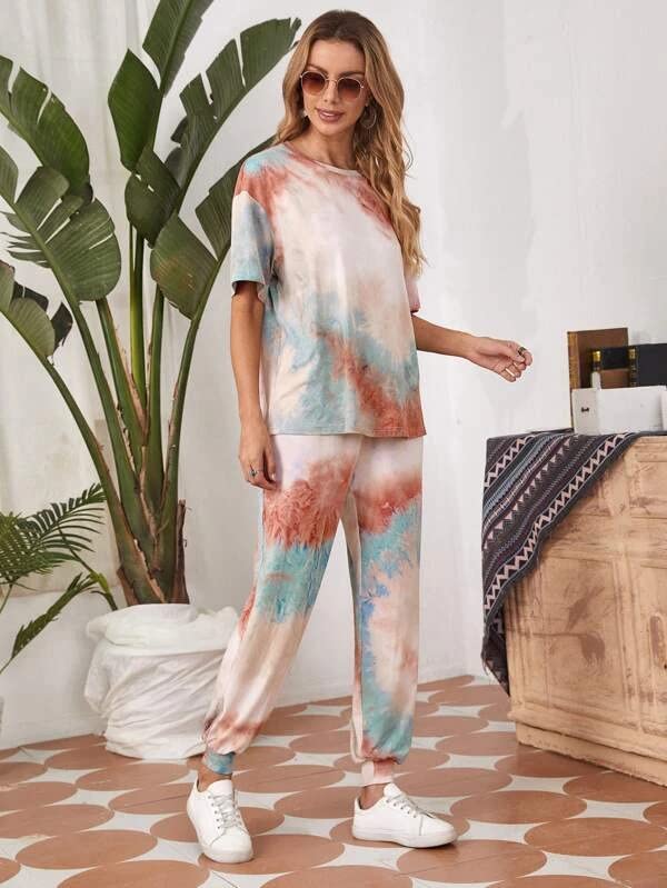 Image of GRECIILOOKS Women Co Ord Set for Women | Co Ord Set for Women Stylish |Printed Lycra Co Ord Set for Women | Travel Co Ord Set for Women | Half Sleeve