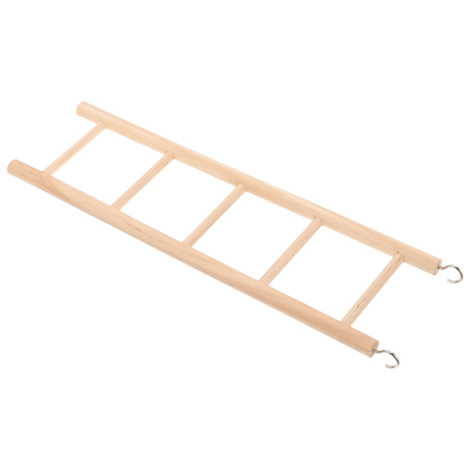 SUPVOX Wooden Bird Ladder Toy for Parrots Small Animal Climbing Toy Hanging Step Ladder for Bird Cage Hamster Bridge for Pet Exercise