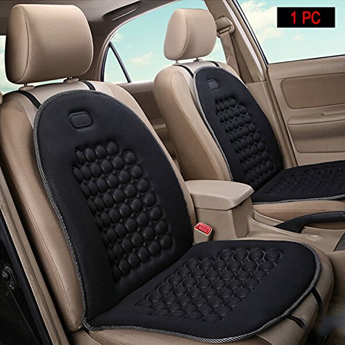 HomDSim Cojines de Asiento de Coche esféricos con Masaje, Cubiertas universales de Asiento de Coche, cojín para Asiento de Coche, Cubierta Acolchada con Masaje (Negro)