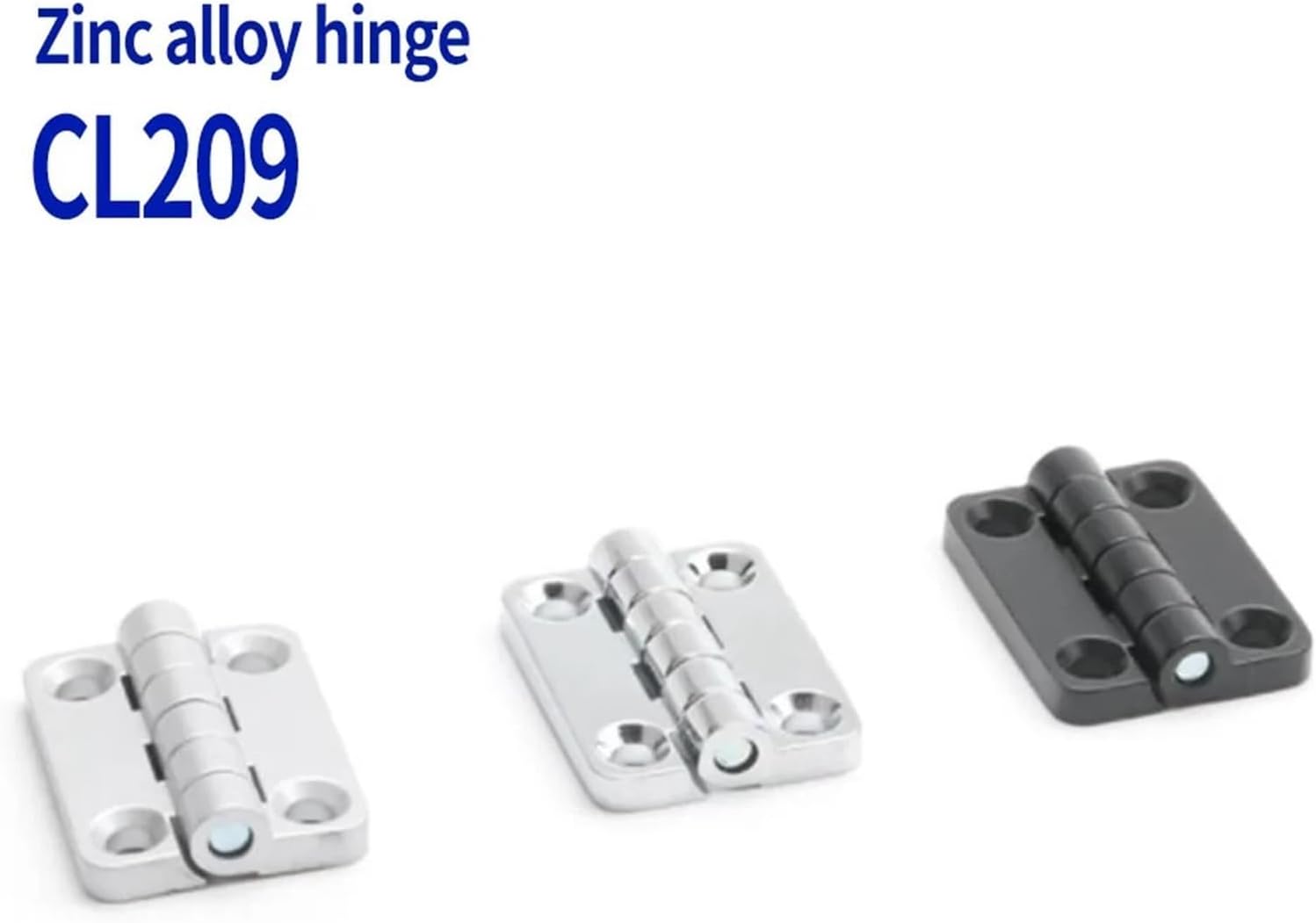 CL209 Hinge Hinge with Stud Countersunk Hole Cabinet Hinge Shaped Black Zinc Hinge 1Pcs(Matte)