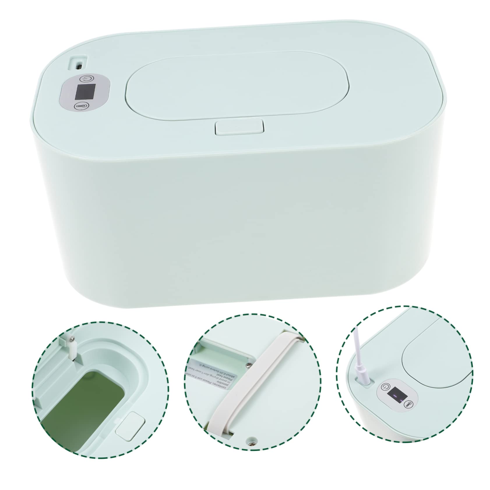 Calentador de Toallitas Húmedas USB Portátil para Bebés, Hogar y Coche