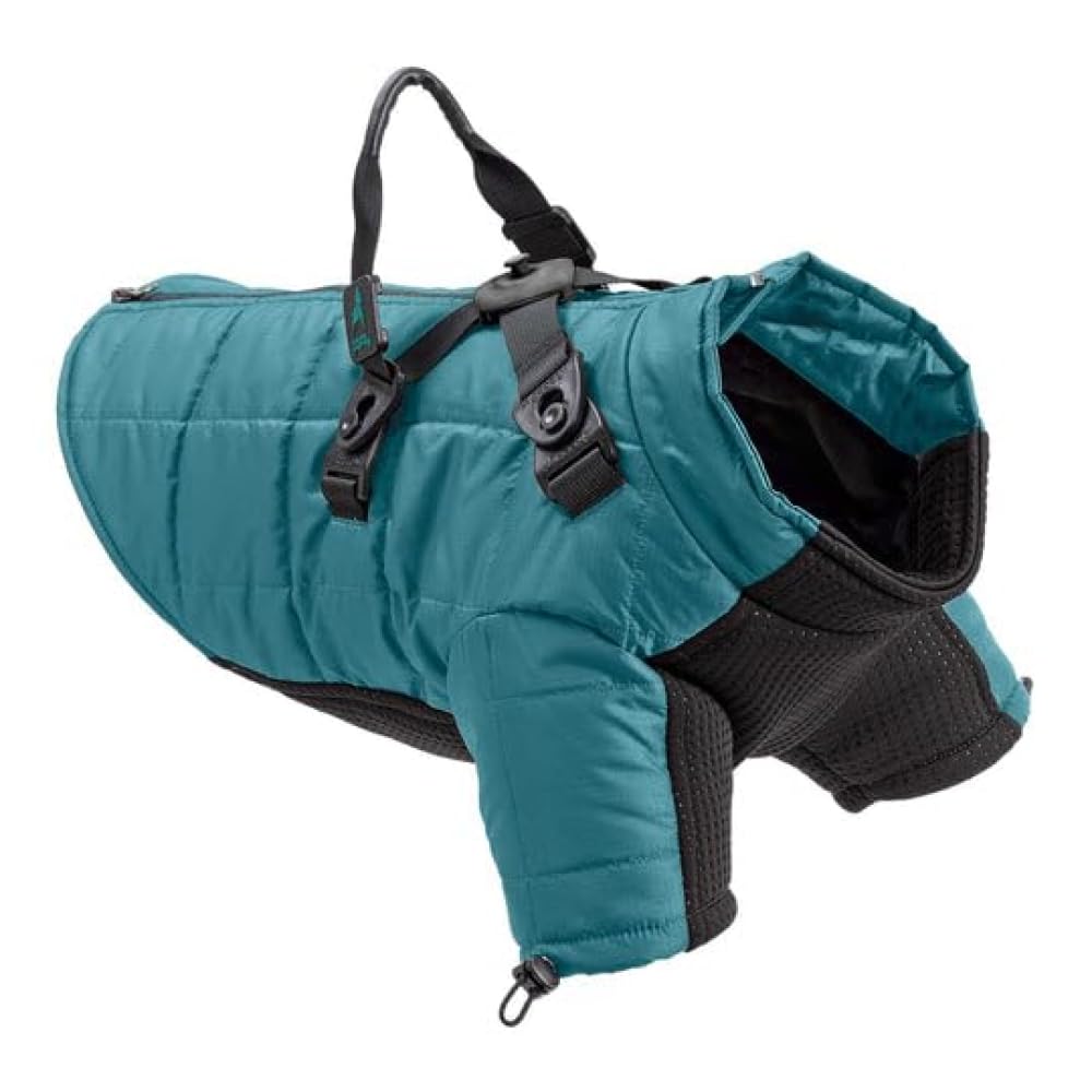 Gooby Alpine Explorer - Celestial, X-Small - Waterproof Jacket with Cross Lock Converter for Small Dog and Medium Dog