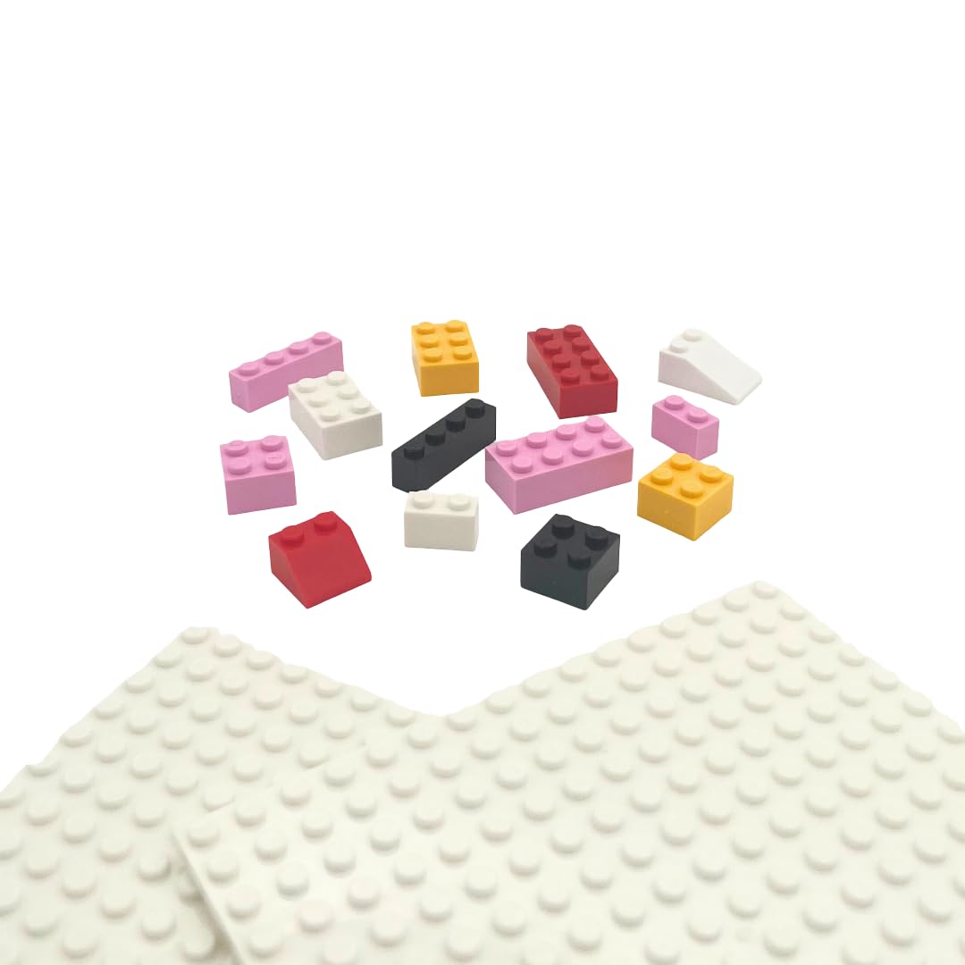 Kit Pixie Mix 650 pcs – Pezzi da Costruzione per Bambini e Adulti (Bianco, Nero, Giallo, Rosso e Rosa)