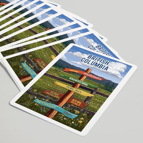 Lantern Press Baraja Póker British Columbia 52 Cartas miniatura 5