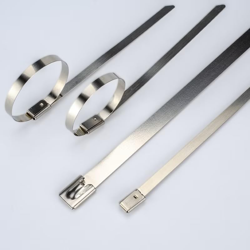 GATI EXPORTS Cable Tie (Stainless Steel) - Pack of 100Pcs (SS-CBLT- 4.6X300)-image-20