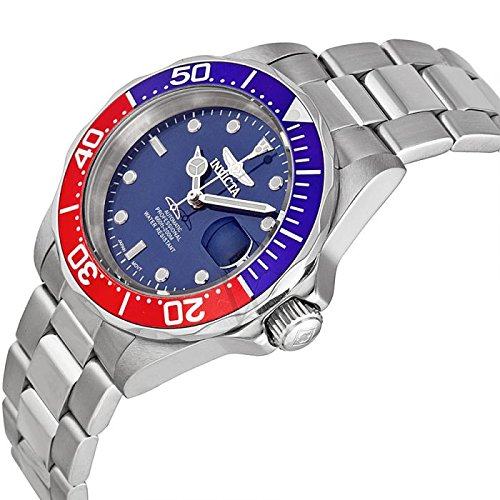 Invicta 5053 Pro Diver Unisex Uhr Edelstahl Automatik blauen Zifferblat – Bild 3
