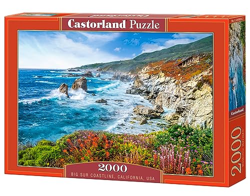 Puzzle 2000 pièces : Littoral de Big Sur, Californie, USA