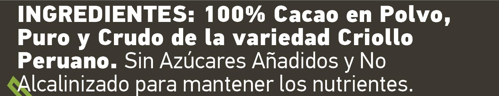 100% CRUDO | NEW | Cacao Polvo | BAMBOO STORY | Ecológico | 100% Peru | Criollo Premium | Great Taste Award | No Alcalinizado | 900g | Puro | Sin Azúcar | Grasa 18%