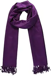 Echarpe Feminina Lisa com Franja em Viscose 180x70cm Acessório Versátil e Sofisticado para Outono Inverno e Meia Estação