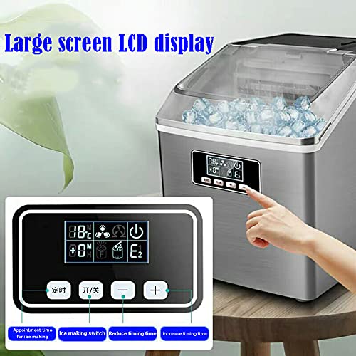 MHGD Eismaschine für die Selbstreinigung der Arbeitsplatte, Eiswürfelbereiter, tragbare selbstreinigende, geräuscharme… – Bild 8