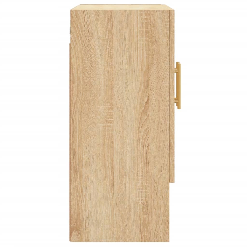 vidaXL Armadietto a Muro Rovere Sonoma 60x31x70 cm Legno Multistrato, Mobile a Muro, Mobile espositivo, portaoggetti da Parete, arredo da Soggiorno