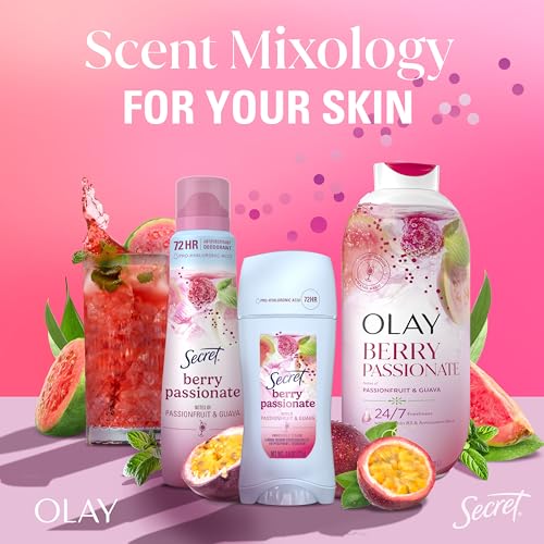 Secret Dry Spray Antiperspirant Deodorant for Women Berry Passionate 4.1 oz | 72HR Freshness on the Rocks | Pro-Hyaluronic Acid & pH Balancing Minerals | Invisible Spray | Miami Mocktails Limited Edition - image 9